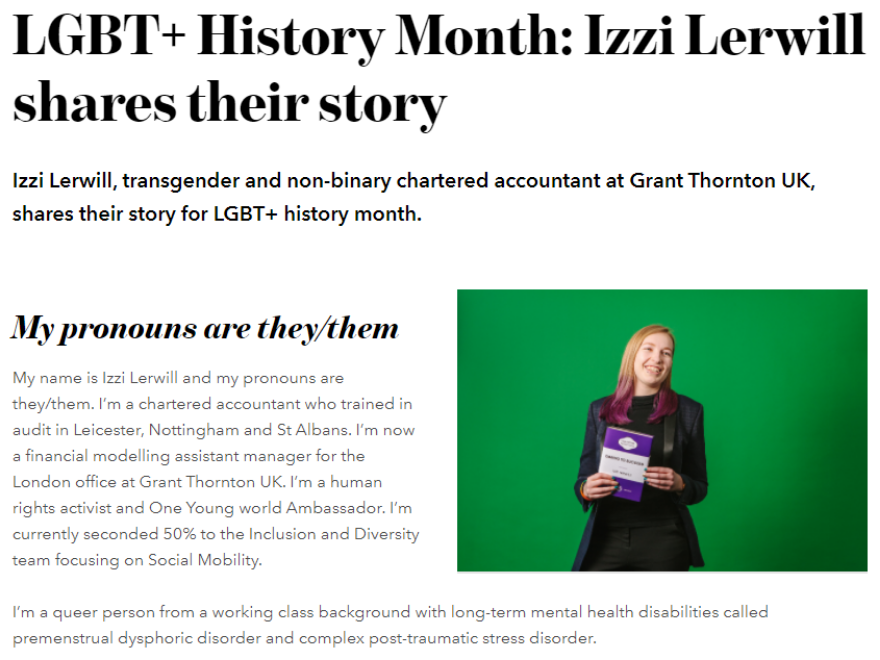 Izzi Lerwill article