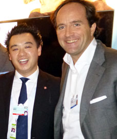 Alan Mak with David Jones in Davos