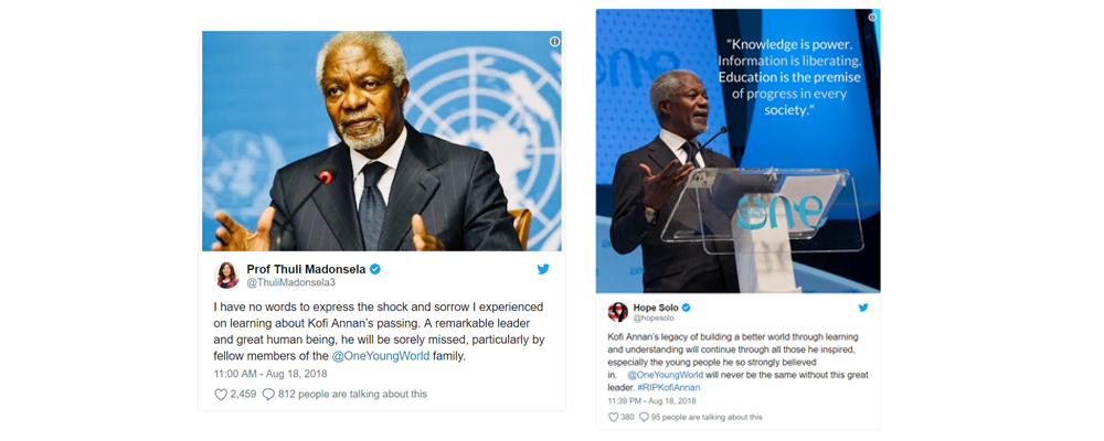 kofi, kofi annan, rip, united nations, un, oyw, one young world