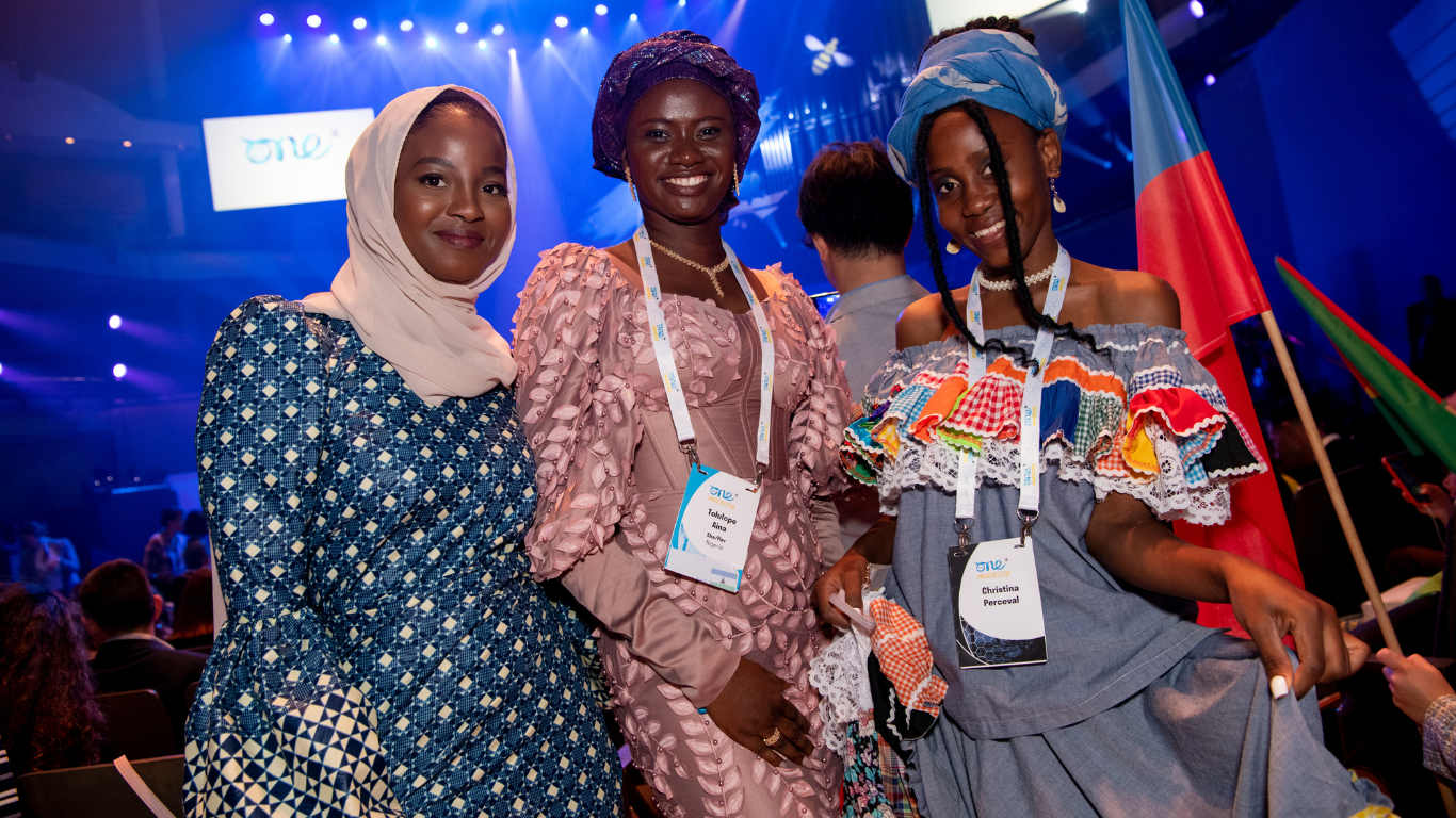 Delegates at the One Young World Summit opening ceremony