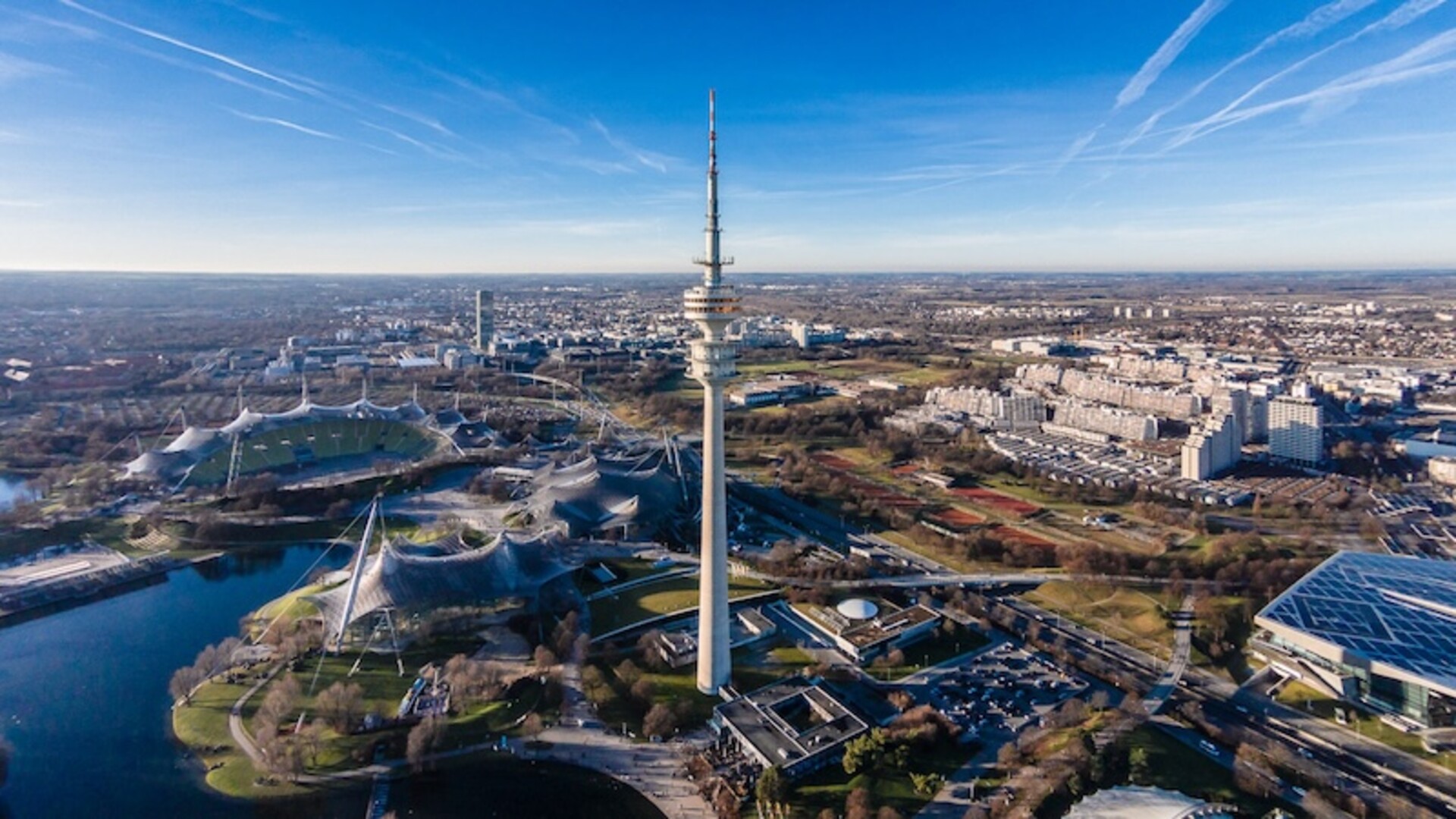 Photo of Munich Olympic Park taken during the day
